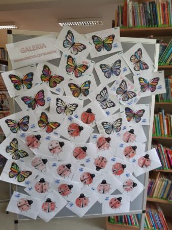 kolorowanki przedstawiające motyle i biedronki